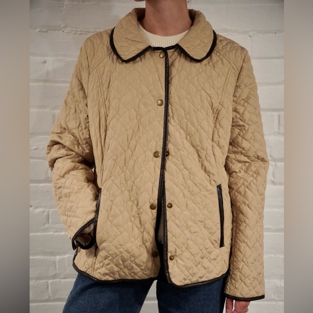 Tan Quilted Chore Coat